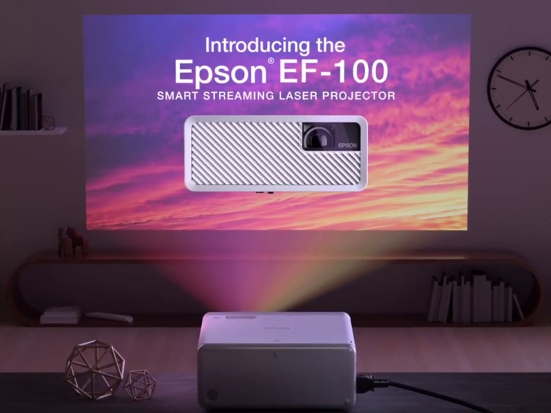 پروژکتور اپسون Eposn EF 100 با بدنه تماما سفید