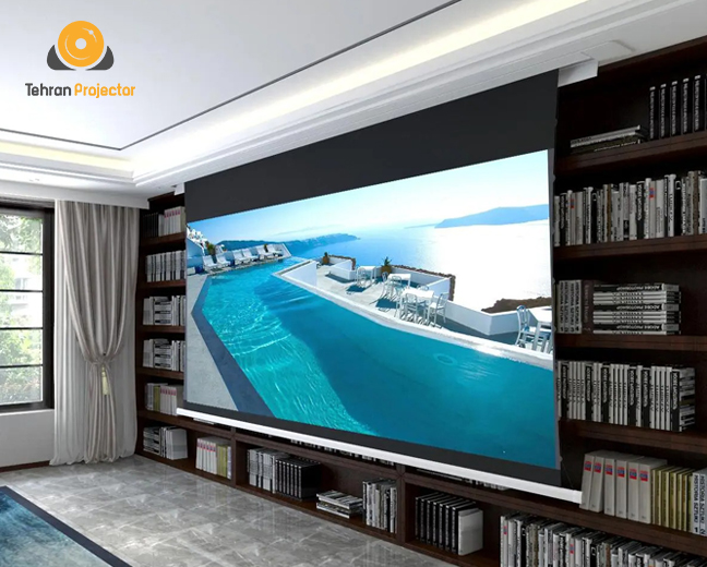 مقایسه پرده نمایش برقی با دیوار سفید و پرده دستی