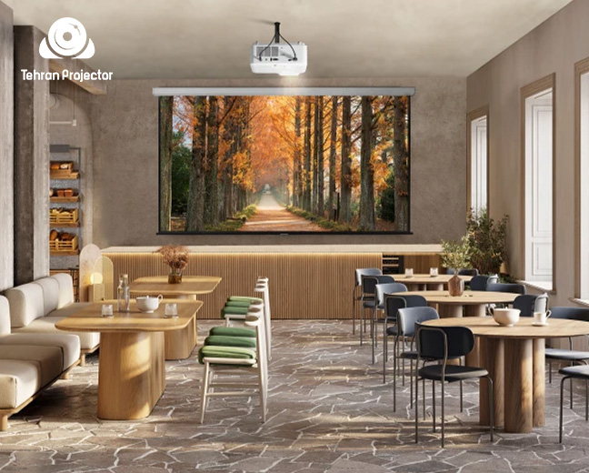 نکات مهم در انتخاب پرده نمایش مناسب برای ویدئو پروژکتور کافه رستوران