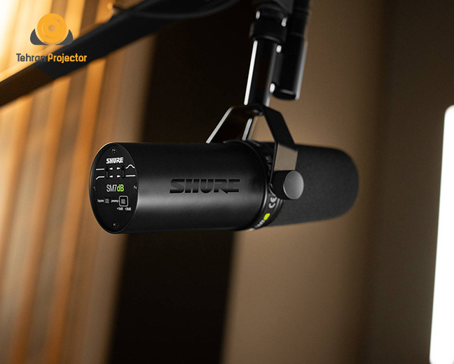 بهترین میکروفون پادکست 2025 مدل Shure SM7dB 