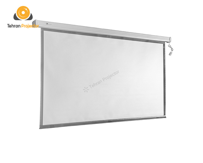 پرده نمایش مناسب برای ویدیو پروژکتور: 1. پرده نمایش پروژکتور سقفی برقی اسکوپ 1.5*1.5