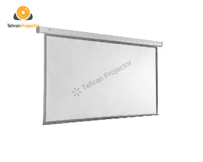 بهترین پرده پروژکتور خانگی: 2. پرده نمایش دیواری سقفی برقی فوجیتا 120 اینچ فرمت 16:9