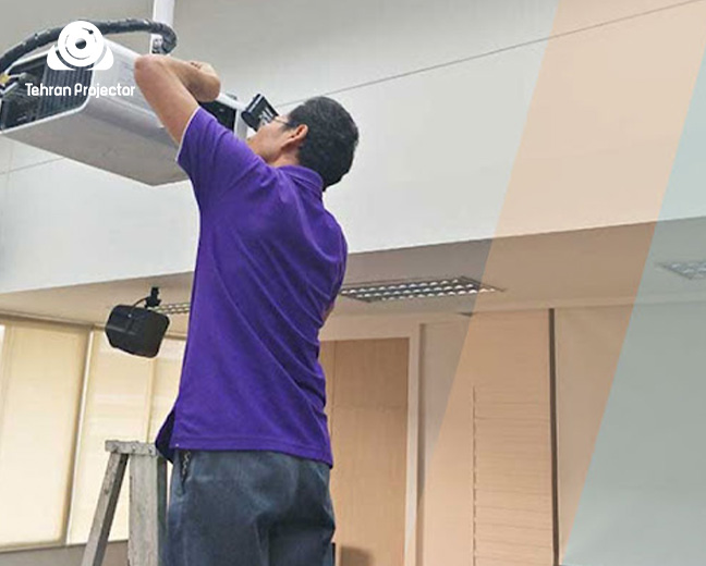 آموزش نصب پایه سقفی پروژکتور