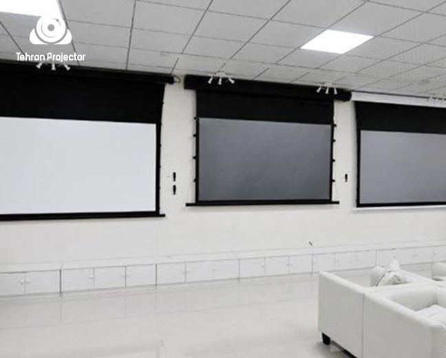 2. پرده نمایش طوسی/خاکستری