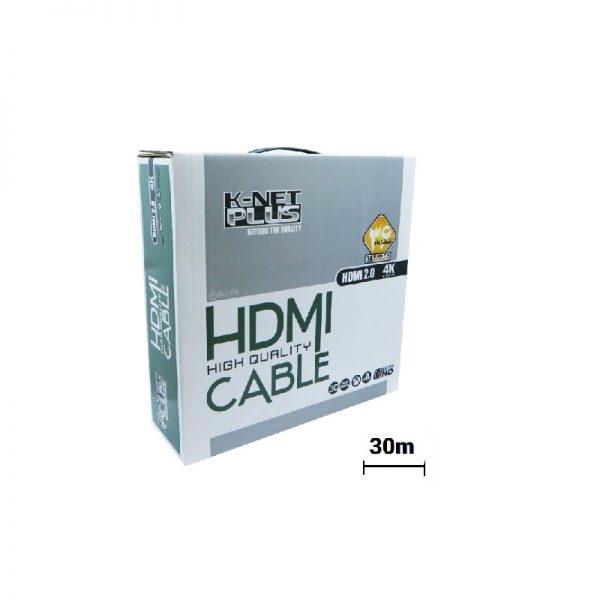 کابل 30 متری اچ دی ام آی مدل 2.0 کی نت - K-net HDMI v.2.0 4K 30m