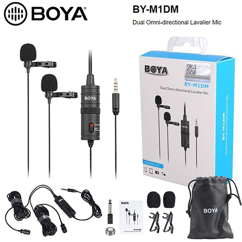 آنباکسینگ میکروفون لاوالیر Boya BY-M1DM