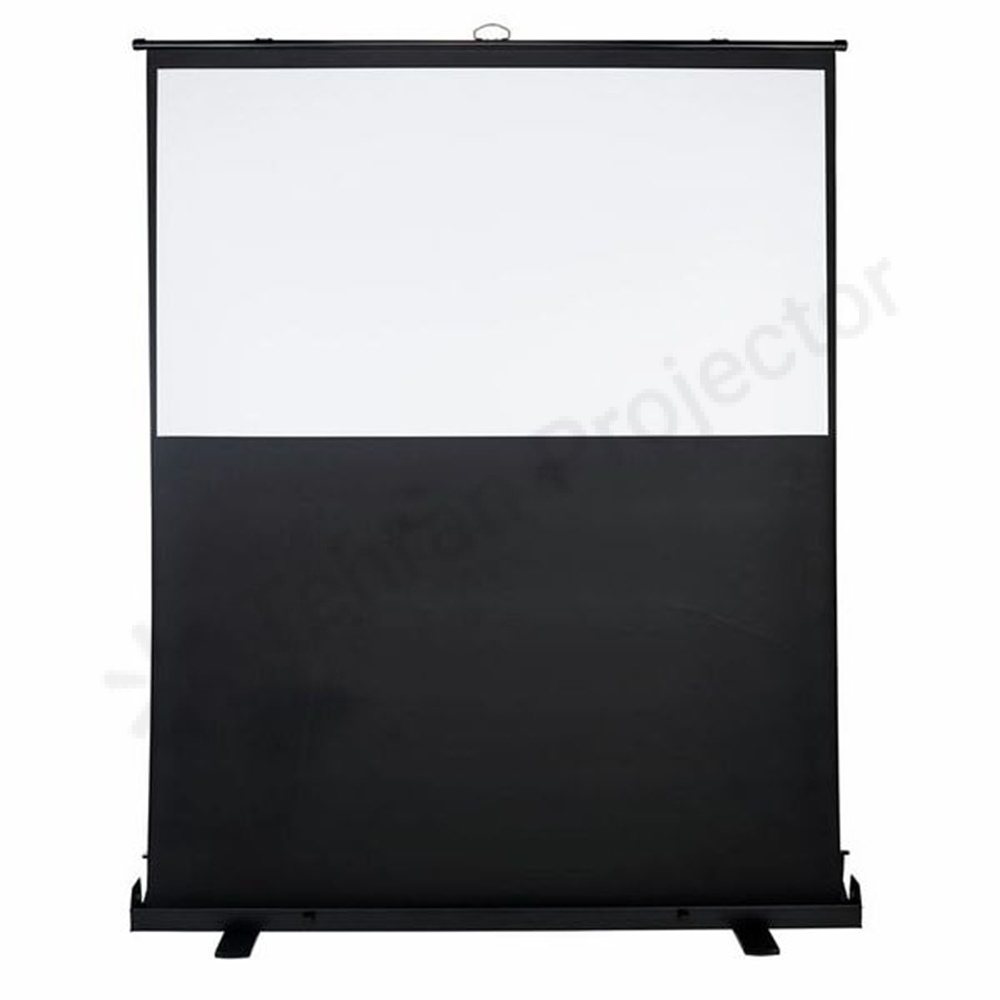 Manual floor up projector screen