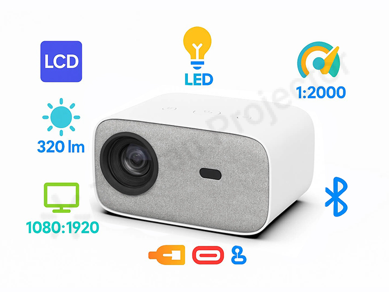 مشخصات فنی ویدئو پروژکتور جیبی لنزیوم Lensium TP-A320F