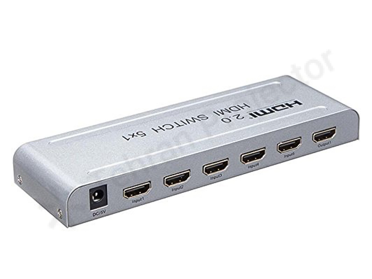 نصب ساده و آسان سوئیچ 1 به 5 اچ دی ام آی 60 هرتز 4k
