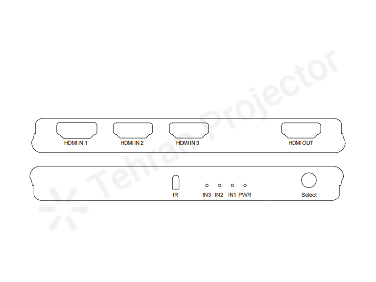 خرید سوئیچ 1 به 3 اچ دی ام آی 60 هرتز Full HD
