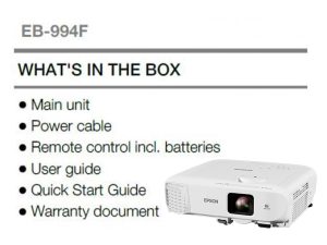 مزایا و معایب ویدیو پروژکتور اپسونEpson EB-994F